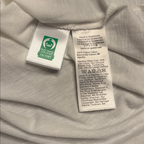 J Crew Factory women’s Smocked henley knit top short sleeves white Size XL NWT - Picture 6 of 7